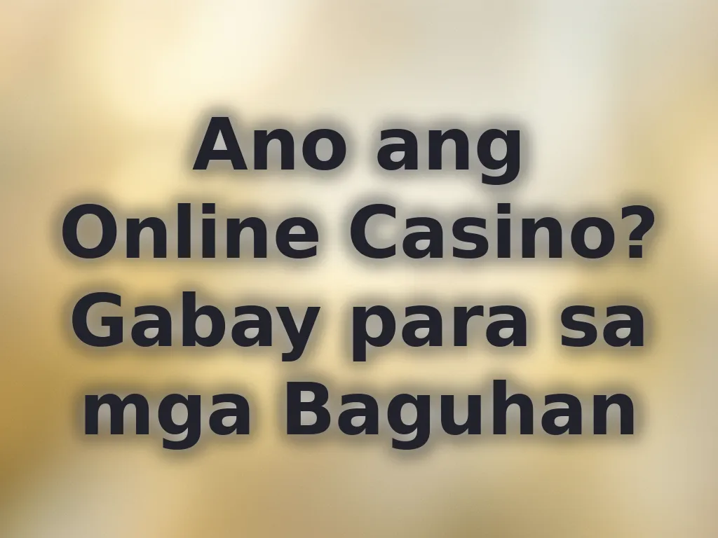 Basics ng online gaming
